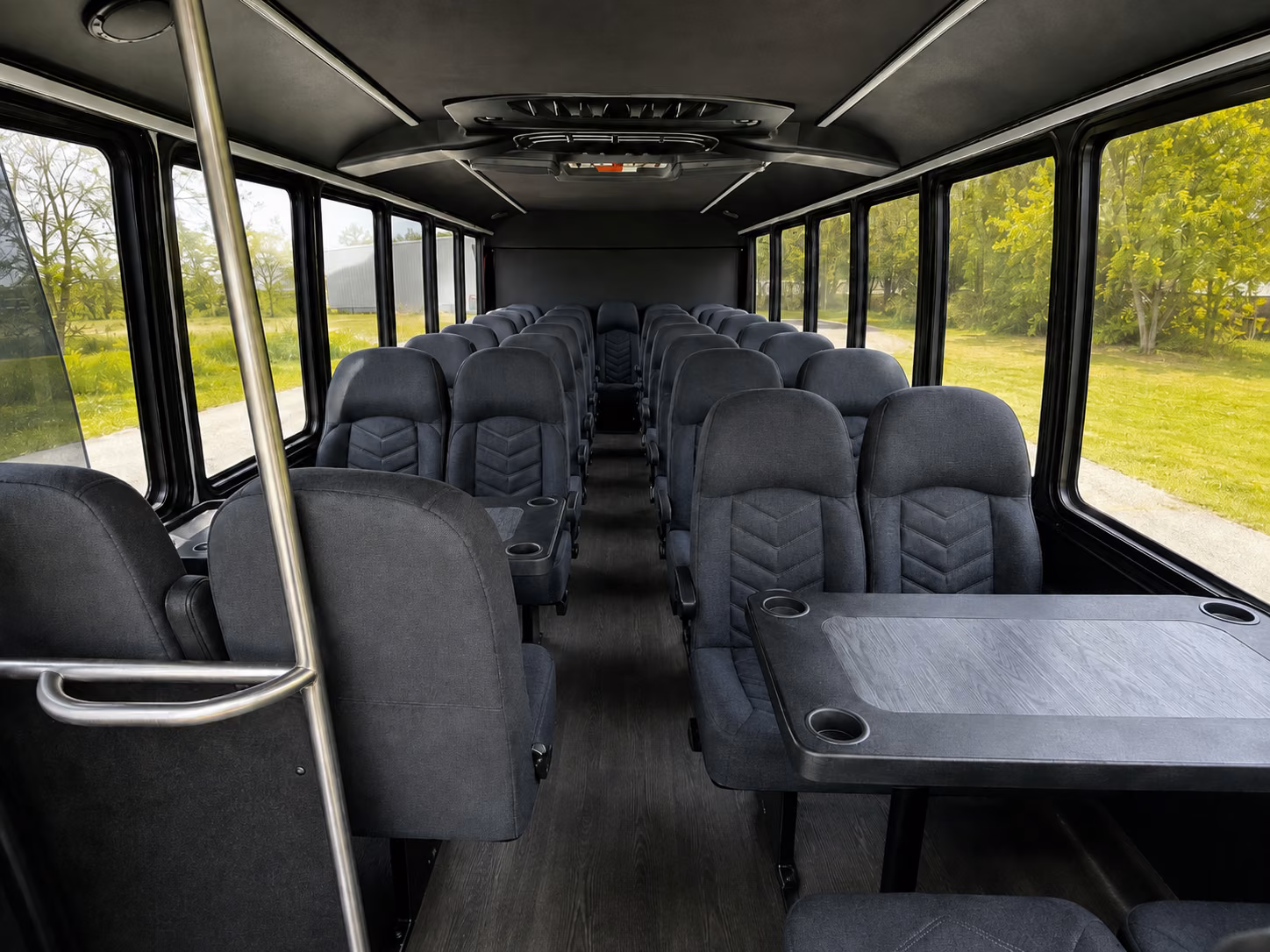 deerfield beach 15 passenger minibus inside