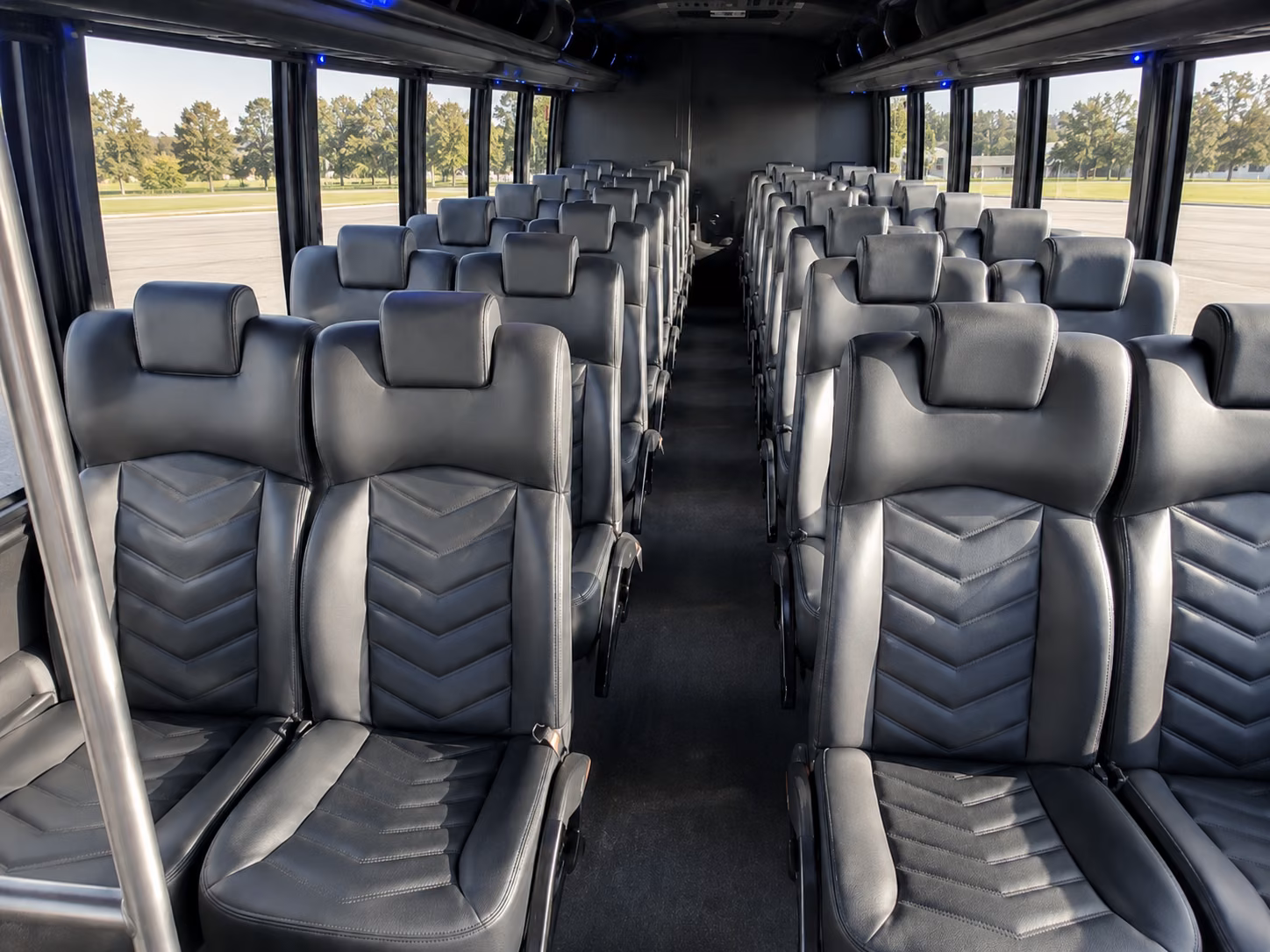 deerfield beach 15 passenger minibus interior
