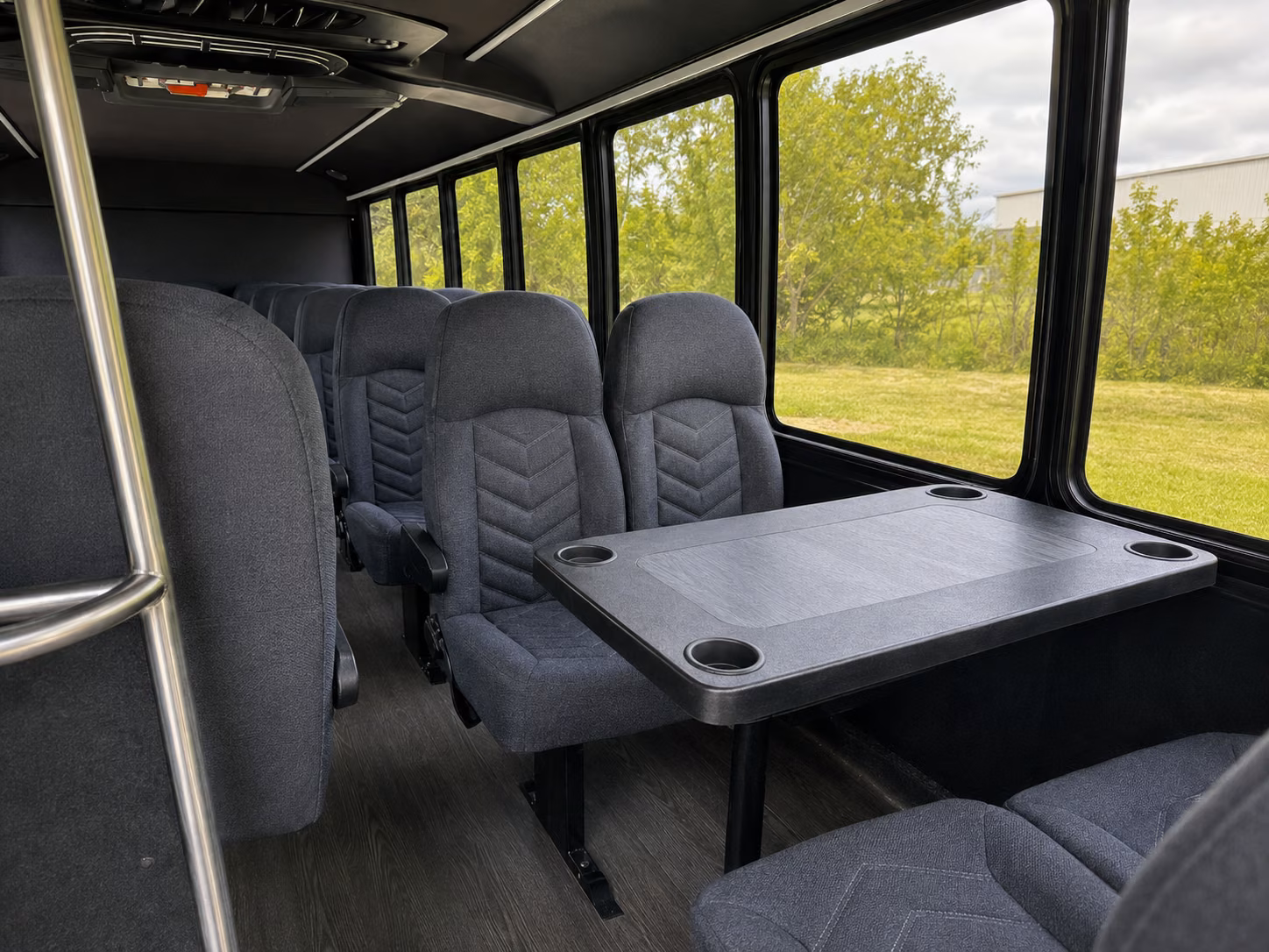 deerfield beach 20 passenger minibus inside