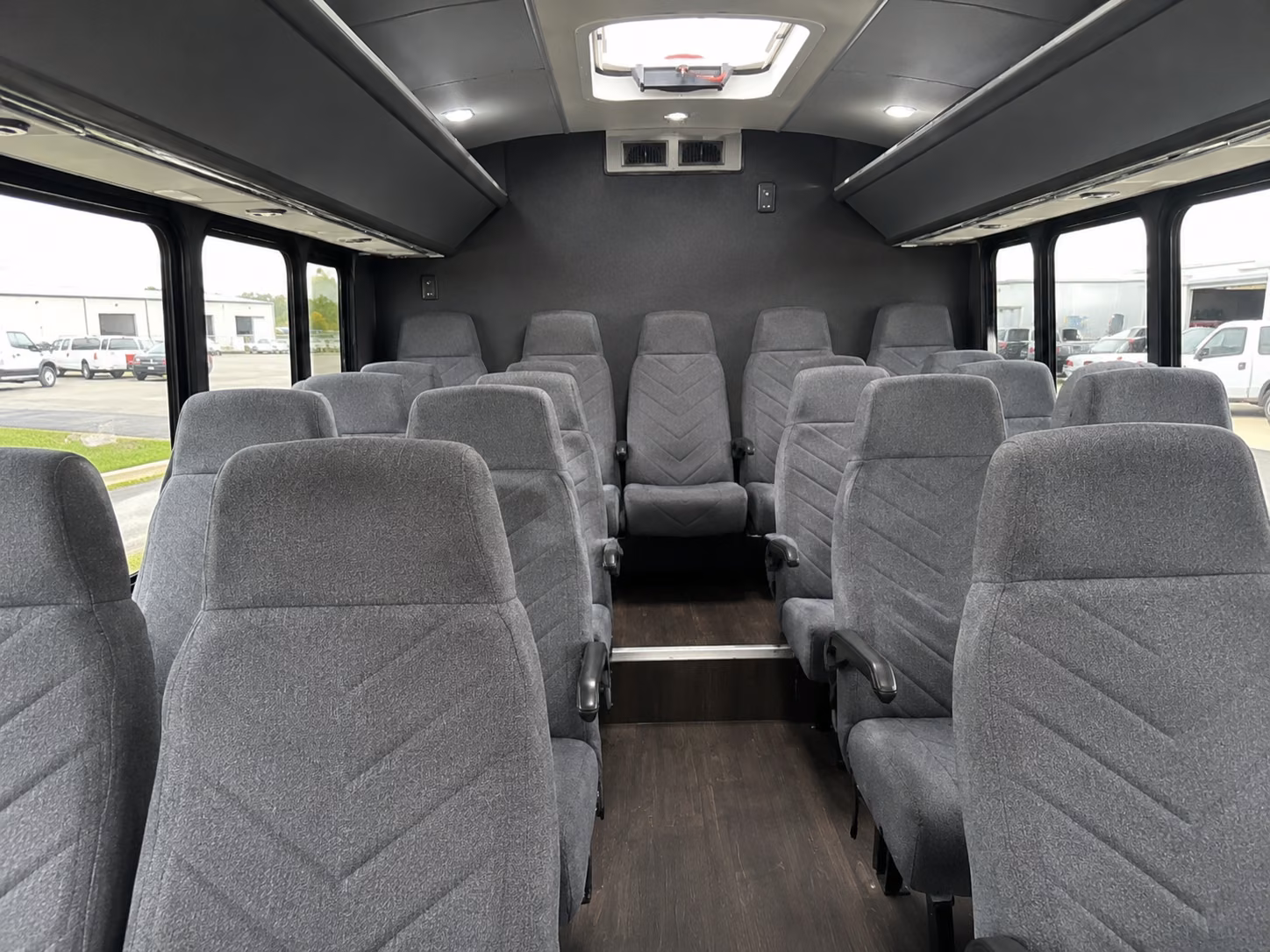 deerfield beach 20 passenger minibus interior