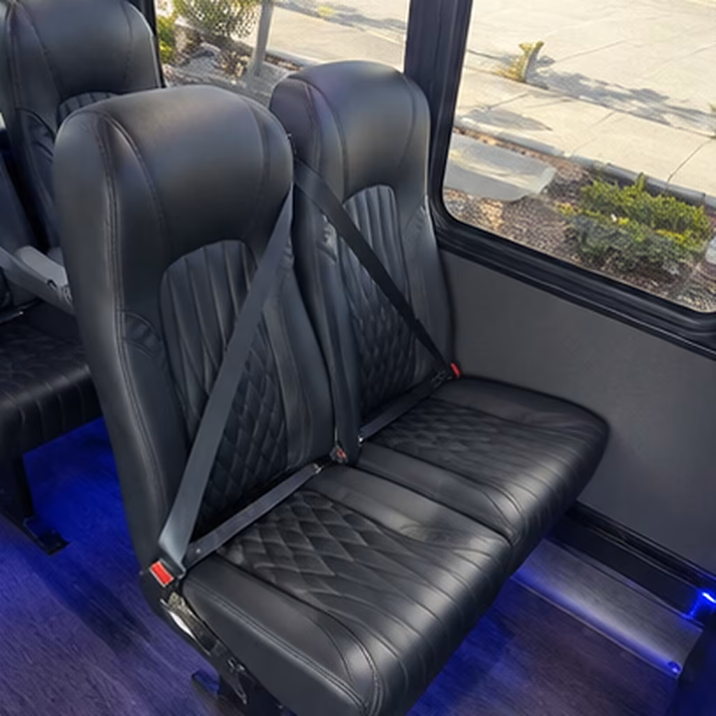 deerfield beach 25 passenger minibus interior