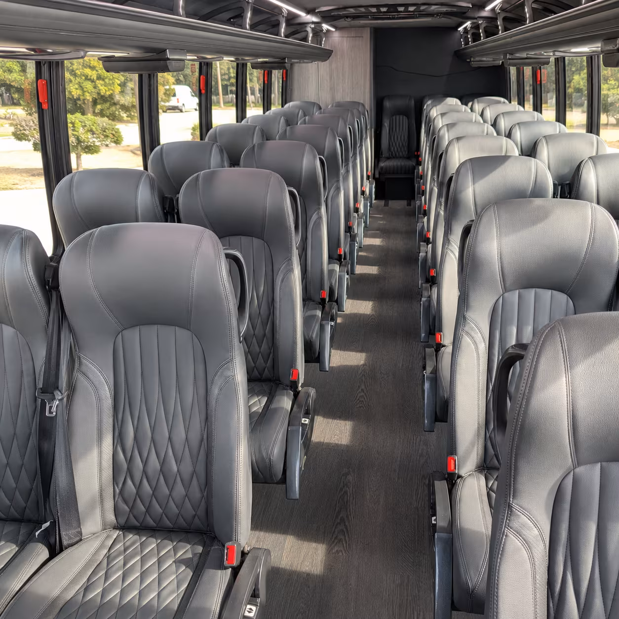 deerfield beach 30 passenger minibus inside