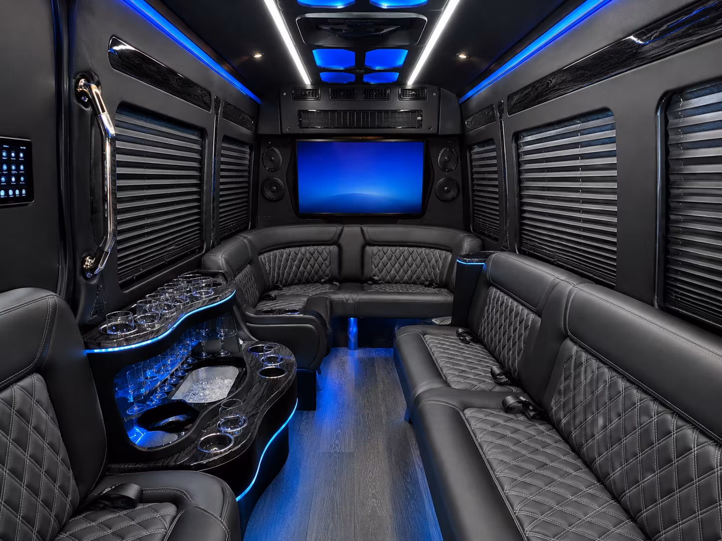 deerfield beach sprinter limousine inside