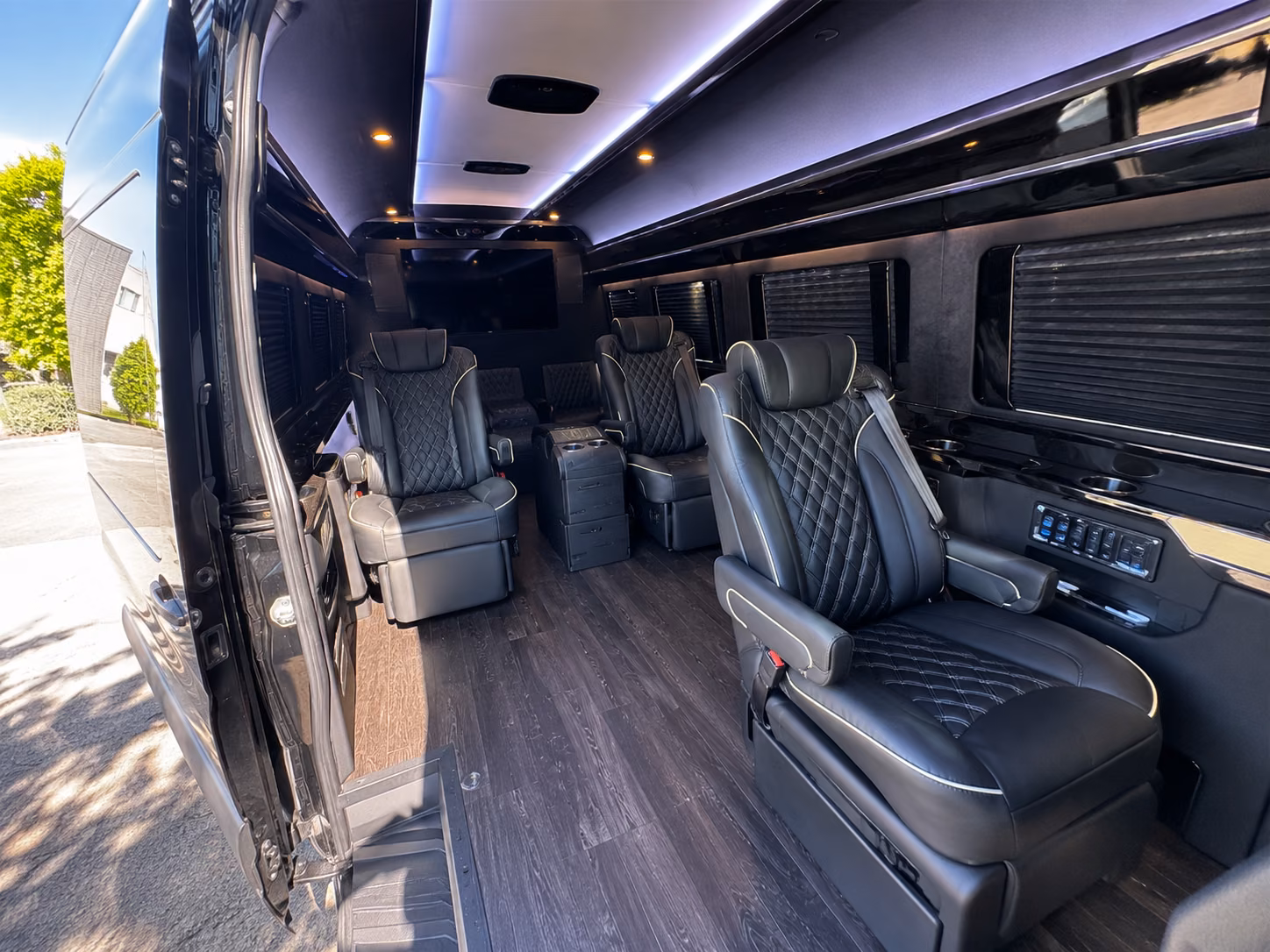 deerfield beach sprinter van with driver interior