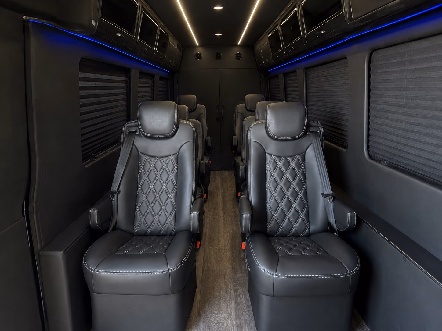 sprinter van with driver inside
